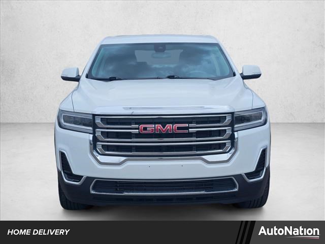 Summit White 2023 GMC Acadia SLE FWD SUV / Crossover Front-Wheel Drive 9-Speed Automatic