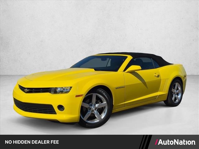 Bright Yellow 2015 Chevrolet Camaro Convertible Rear-Wheel Drive 6-Speed Automatic
