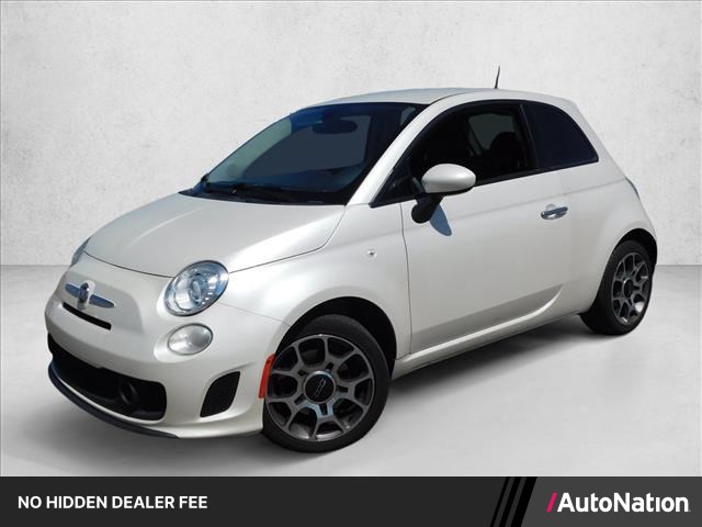 Perla White Tri-Coat 2018 FIAT 500 Hatchback Front-Wheel Drive 6-Speed Automatic