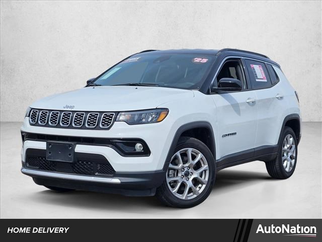 Bright White Clearcoat 2025 Jeep Compass Limited 4WD SUV / Crossover Four-Wheel Drive 8-Speed Automatic