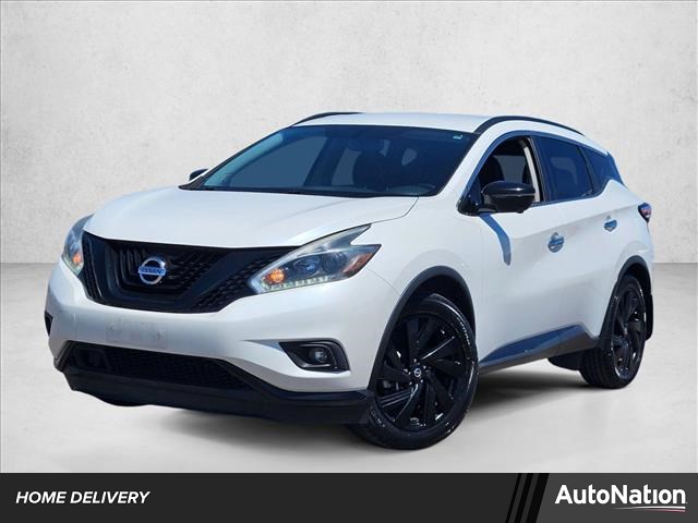 Pearl White 2018 Nissan Murano SL AWD SUV / Crossover All-Wheel Drive Automatic