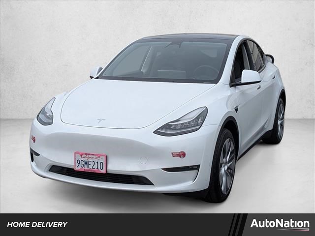 Pearl White Multi-Coat 2023 Tesla Model Y Long Range AWD SUV / Crossover All-Wheel Drive Automatic
