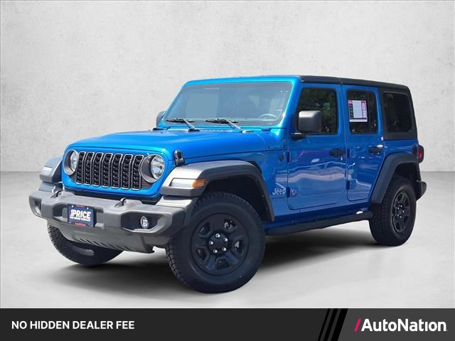 Hydro Blue Pearlcoat 2024 Jeep Wrangler SUV / Crossover Four-Wheel Drive 8-Speed Automatic