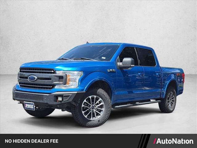 Velocity Blue Metallic 2019 Ford F-150 XLT SuperCrew 4WD Pickup Truck Four-Wheel Drive Automatic