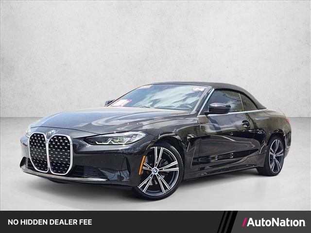 Black Sapphire Metallic 2024 BMW 4 Series Convertible All-Wheel Drive Automatic