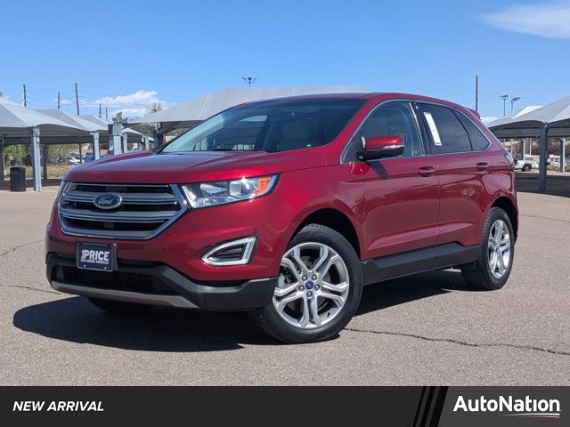Ruby Red Metallic Tinted Clearcoat 2018 Ford Edge Titanium AWD SUV / Crossover All-Wheel Drive 6-Speed Automatic