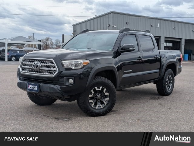 Black 2017 Toyota Tacoma TRD Off Road V6 Double Cab 4WD Pickup Truck Four-Wheel Drive Automatic
