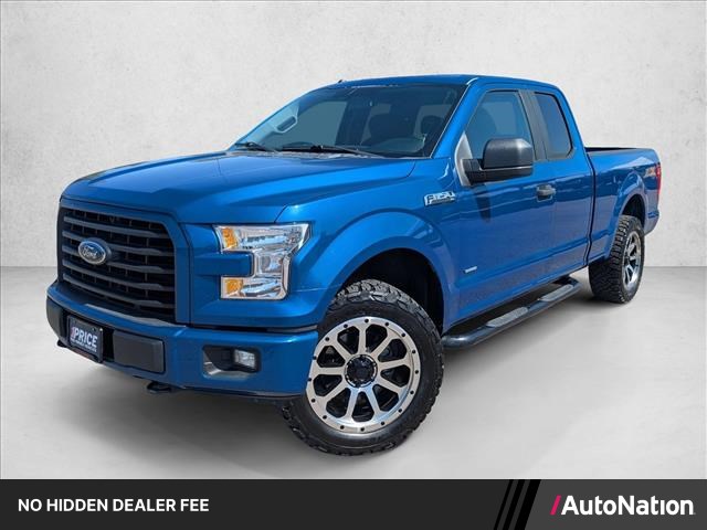 Lightning Blue 2017 Ford F-150 Pickup Truck Four-Wheel Drive 6-Speed Automatic