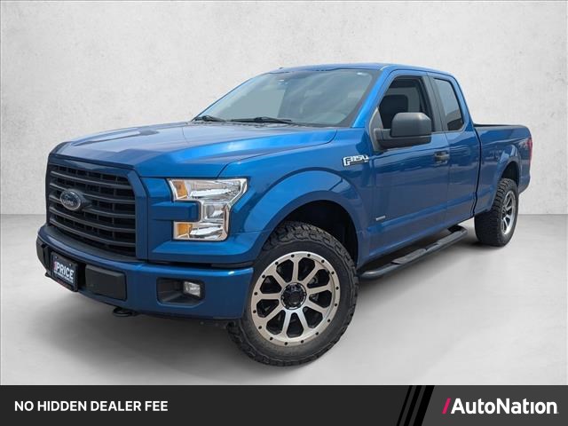 Lightning Blue 2017 Ford F-150 Pickup Truck Four-Wheel Drive 6-Speed Automatic