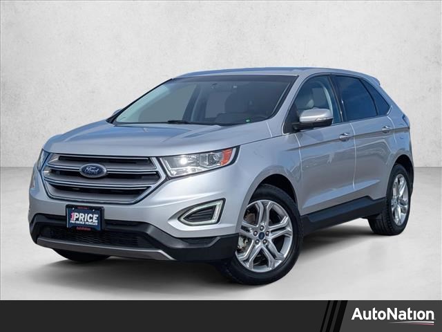Ingot Silver Metallic 2018 Ford Edge Titanium SUV / Crossover Front-Wheel Drive 6-Speed Automatic
