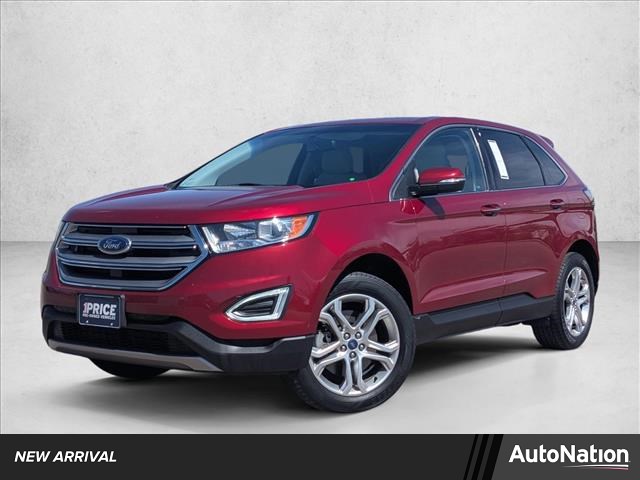 Ruby Red Metallic Tinted Clearcoat 2018 Ford Edge Titanium AWD SUV / Crossover All-Wheel Drive 6-Speed Automatic
