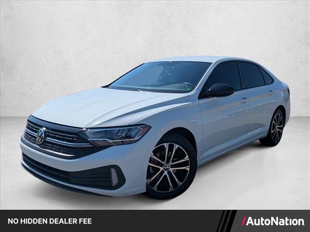 White 2023 Volkswagen Jetta Sedan Front-Wheel Drive 6-Speed Manual