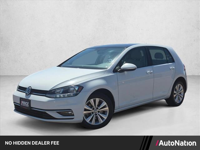 Pure White 2019 Volkswagen Golf Hatchback Front-Wheel Drive 8-Speed Automatic