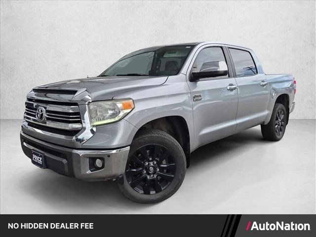 Silver Sky Metallic 2017 Toyota Tundra Pickup Truck Four-Wheel Drive Automatic