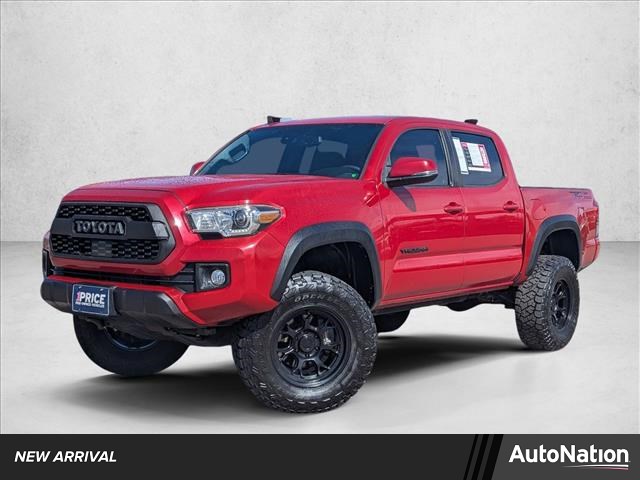 Barcelona Red Metallic 2019 Toyota Tacoma TRD Off Road Double Cab 4WD Pickup Truck Four-Wheel Drive Automatic