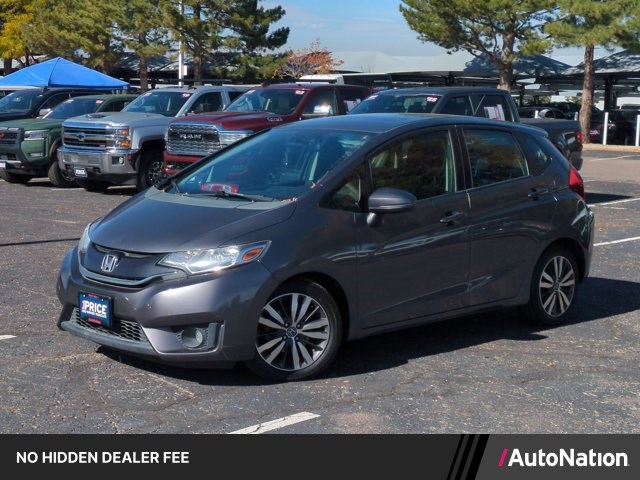 Alabaster Silver Metallic 2015 Honda Fit Hatchback Front-Wheel Drive Automatic
