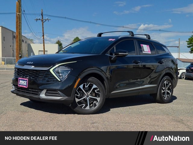 Ebony Black 2024 Kia Sportage SUV / Crossover All-Wheel Drive Automatic