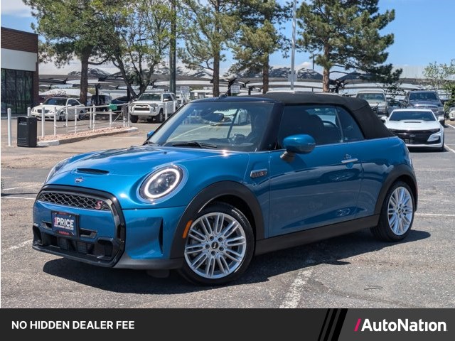 Island Blue Metallic 2024 MINI Cooper Convertible Front-Wheel Drive Automatic