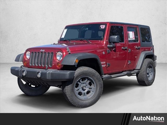 Deep Cherry Red Crystal Pearl 2013 Jeep Wrangler Unlimited Sport 4WD SUV / Crossover Four-Wheel Drive 5-Speed Automatic
