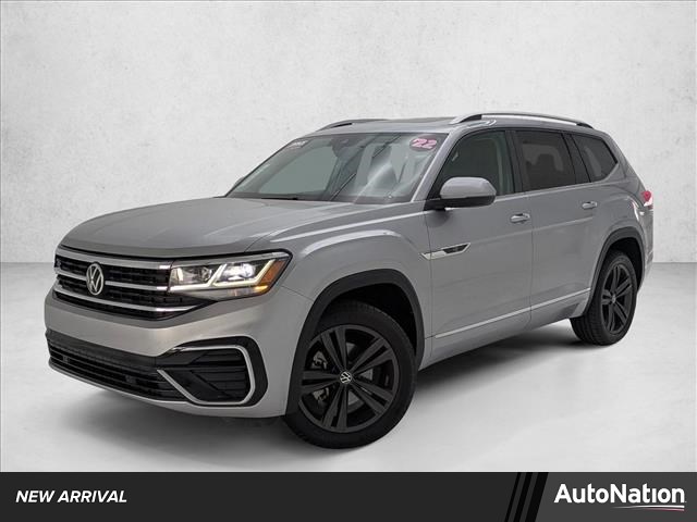 Pyrite Silver Metallic 2022 Volkswagen Atlas V6 SEL R-Line 4Motion SUV / Crossover All-Wheel Drive 8-Speed Automatic