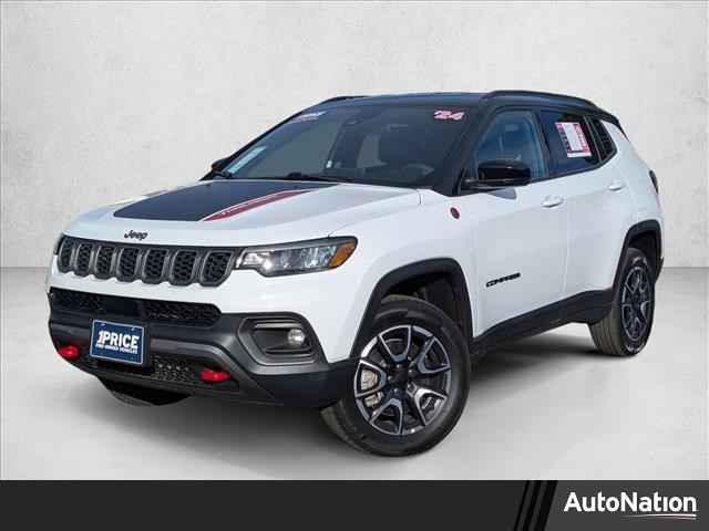 Bright White Clearcoat 2024 Jeep Compass Trailhawk 4WD SUV / Crossover Four-Wheel Drive 8-Speed Automatic