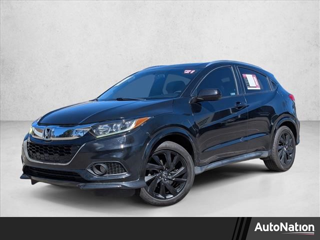 Black 2021 Honda HR-V Sport FWD SUV / Crossover Front-Wheel Drive Continuously Variable Transmission