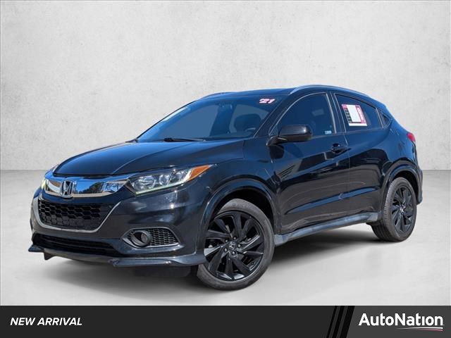 Black 2021 Honda HR-V Sport FWD SUV / Crossover Front-Wheel Drive Continuously Variable Transmission