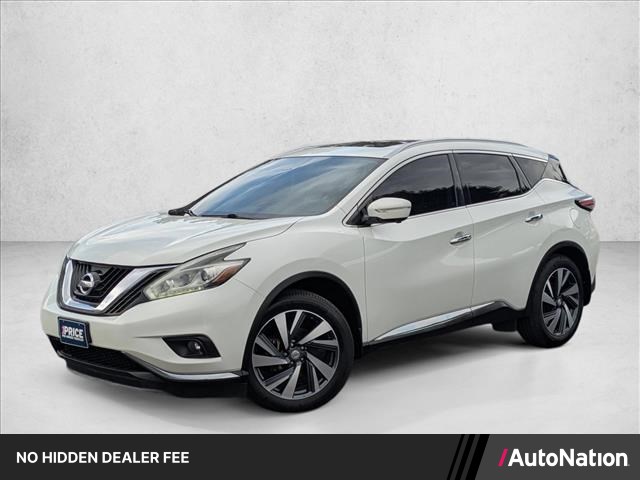 Pearl White 2015 Nissan Murano SUV / Crossover All-Wheel Drive Automatic