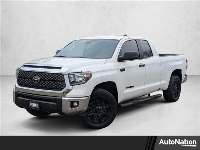 Super White 2020 Toyota Tundra SR5 Double Cab RWD Pickup Truck 4X2 Automatic