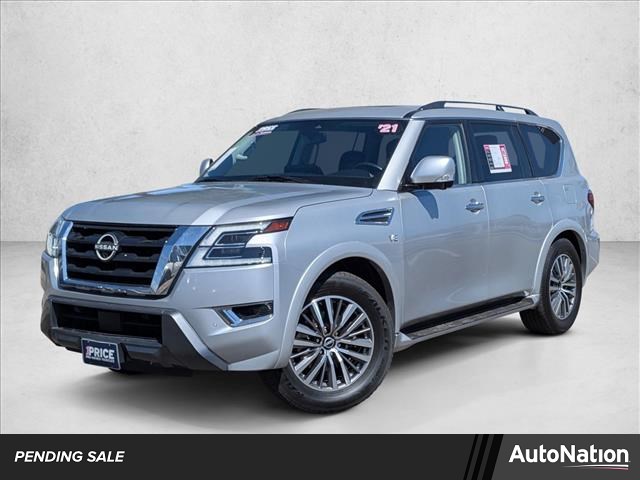 Brilliant Silver Metallic 2021 Nissan Armada SL 4WD SUV / Crossover Four-Wheel Drive Automatic