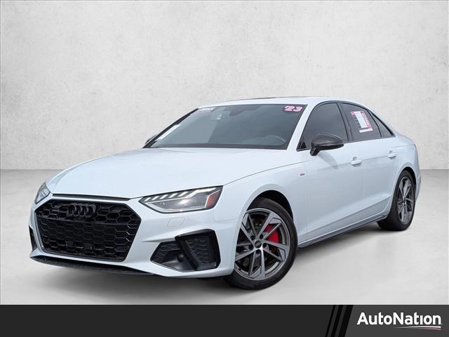 Glacier White Metallic 2023 Audi A4 quattro Prestige S Line 45 TFSI AWD Sedan All-Wheel Drive Automatic