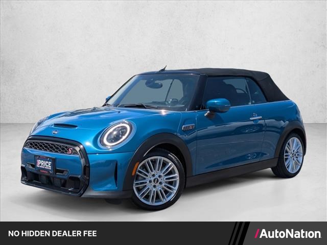 Island Blue Metallic 2024 MINI Cooper Convertible Front-Wheel Drive Automatic
