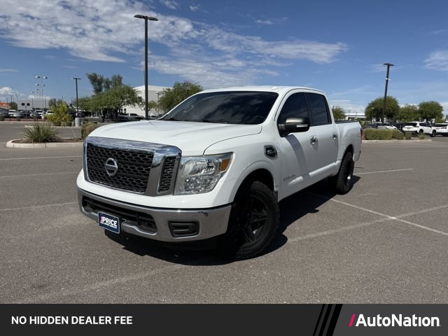 Glacier White 2017 Nissan Titan Pickup Truck 4X2 Automatic