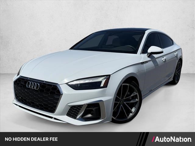 Glacier White Metallic 2024 Audi A5 Sportback Sedan All-Wheel Drive Automatic