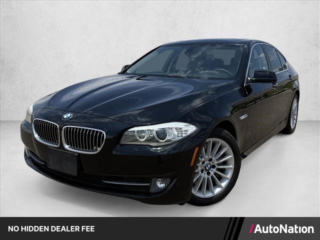 Black Sapphire Metallic 2012 BMW 5 Series Sedan Rear-Wheel Drive Automatic