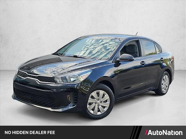 Aurora Black 2018 Kia Rio Sedan Front-Wheel Drive Automatic