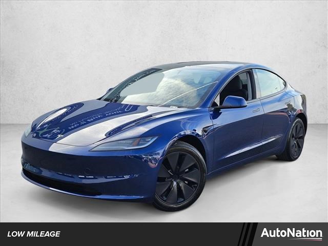 Deep Blue Metallic 2025 Tesla Model 3 Long Range RWD Sedan Rear-Wheel Drive Automatic