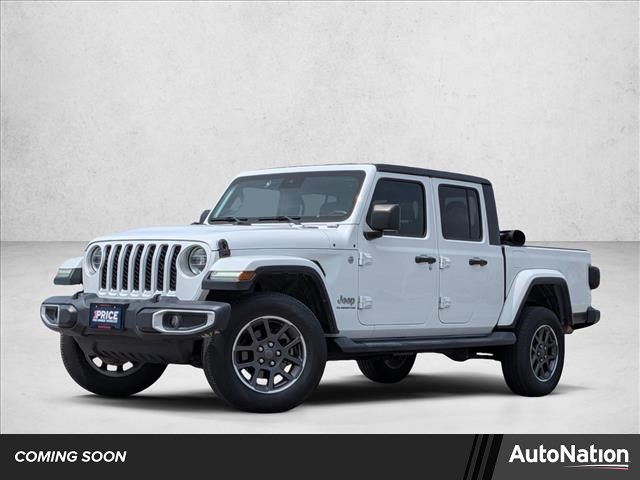 Bright White Clearcoat 2020 Jeep Gladiator Overland Crew Cab 4WD Pickup Truck Four-Wheel Drive 8-Speed Automatic