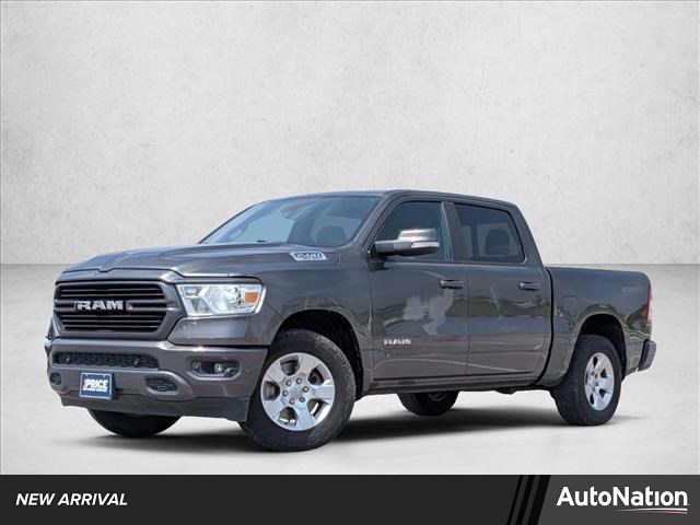 Gray (Granite Crystal Metallic Clearcoat) 2021 RAM 1500 Lone Star Crew Cab 4WD Pickup Truck Four-Wheel Drive 8-Speed Automatic