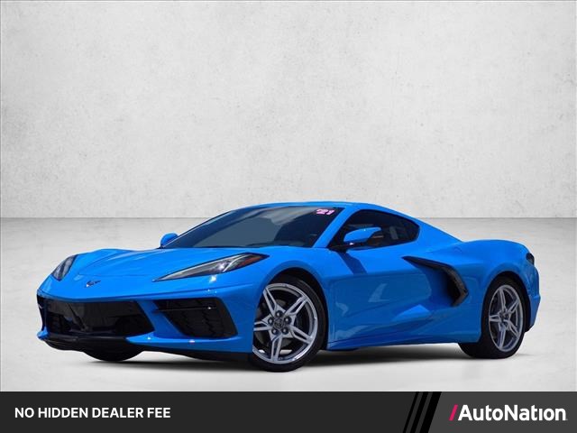 Rapid Blue 2021 Chevrolet Corvette Stingray 2LT Coupe RWD Coupe Rear-Wheel Drive 8-Speed Automatic