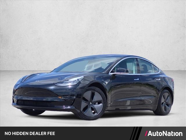 Black 2018 Tesla Model 3 Long Range RWD Sedan Rear-Wheel Drive 1-Speed Automatic