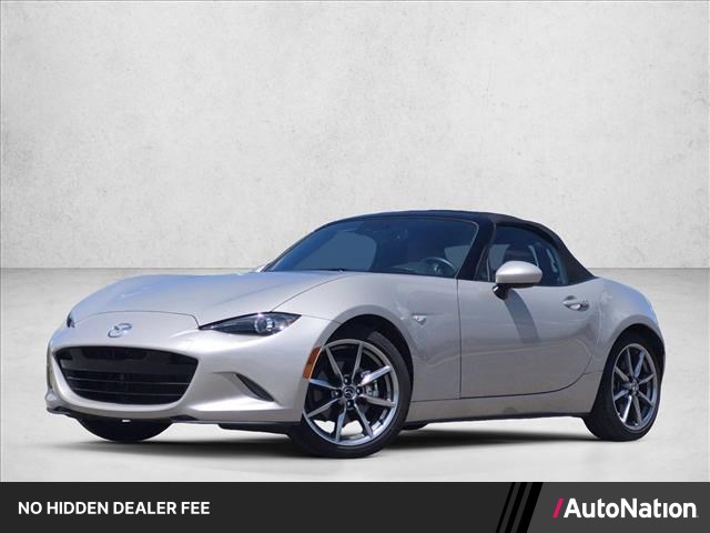 Gray (Platinum Quartz Metallic) 2023 Mazda MX-5 Miata Convertible Rear-Wheel Drive Automatic