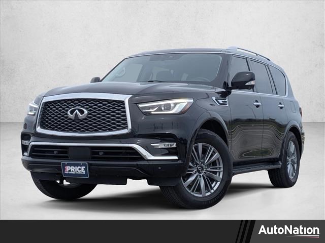 Black Obsidian 2021 INFINITI QX80 Luxe RWD SUV / Crossover Rear-Wheel Drive Automatic