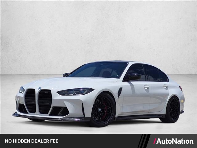 Alpine White 2023 BMW M3 Sedan Rear-Wheel Drive Automatic