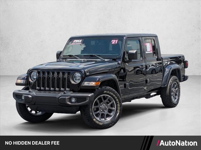 Black Clearcoat 2021 Jeep Gladiator Pickup Truck Four-Wheel Drive 8-Speed Automatic