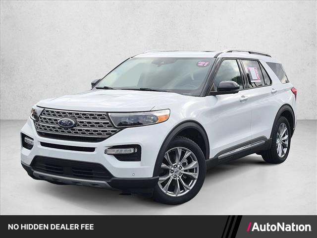 Oxford White 2021 Ford Explorer SUV / Crossover Rear-Wheel Drive Automatic