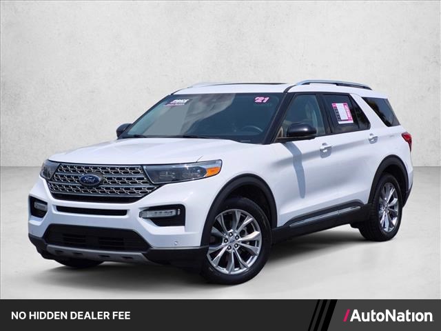 Oxford White 2021 Ford Explorer SUV / Crossover Rear-Wheel Drive Automatic