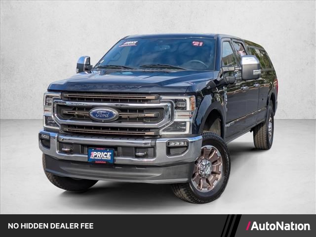 Antimatter Blue Metallic 2021 Ford F-350 Super Duty King Ranch Crew Cab 4WD Pickup Truck Four-Wheel Drive Automatic