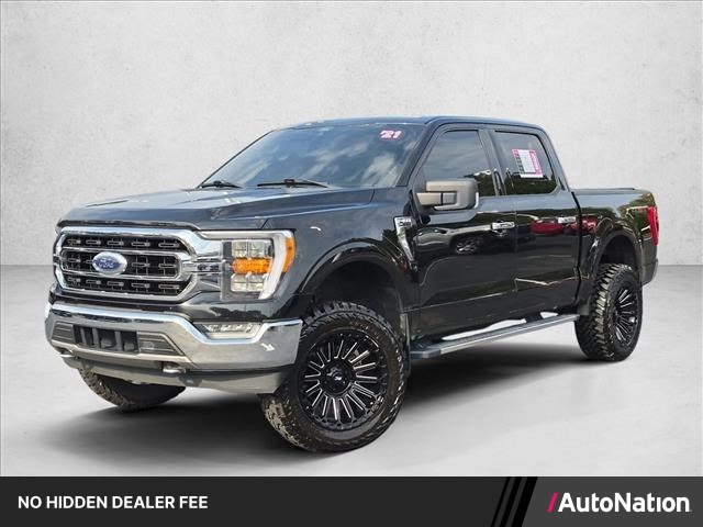 Agate Black Metallic 2021 Ford F-150 Pickup Truck Four-Wheel Drive Automatic