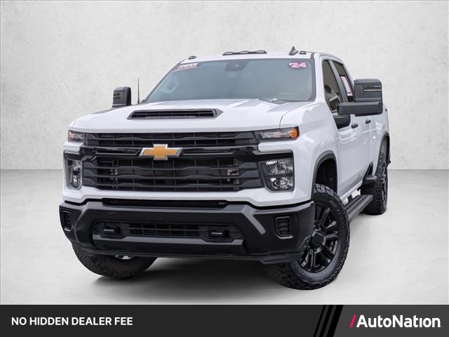 Summit White 2024 Chevrolet Silverado 3500HD Work Truck Crew Cab 4WD Pickup Truck Four-Wheel Drive Automatic